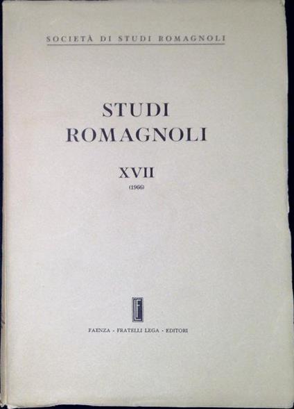Studi romagnoli XVII (1966) - copertina