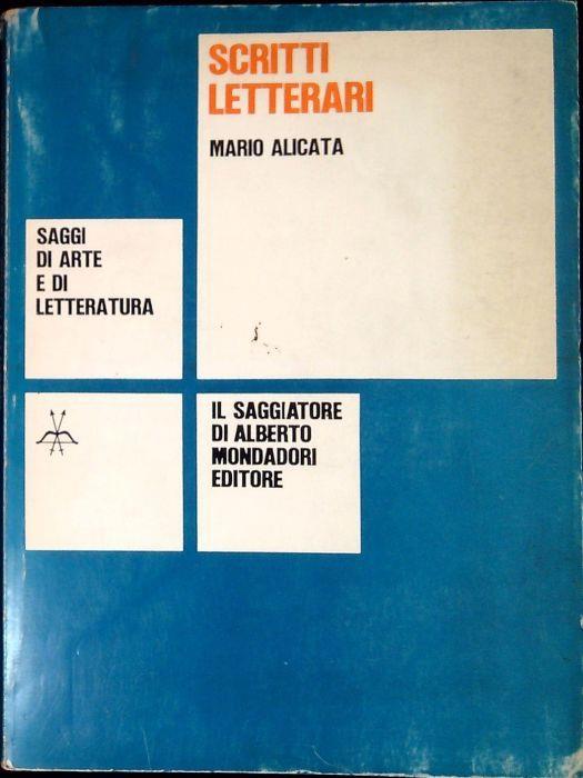 Scritti letterari - Mario Alicata - copertina