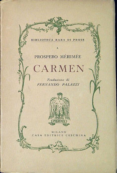 Carmen - Prosper Mérimée - copertina