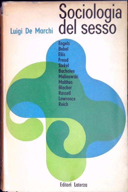 Sociologia del sesso - Luigi De Marchi - copertina