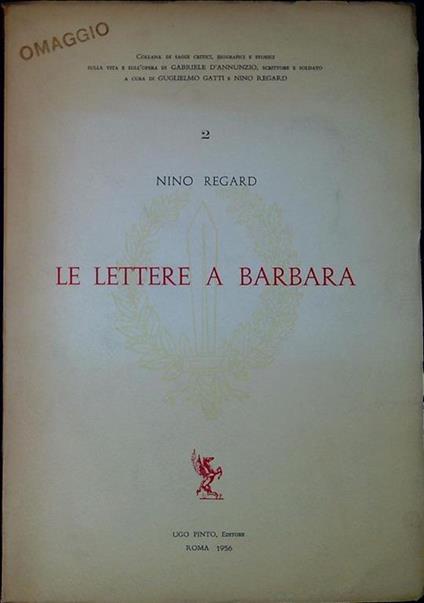 Le lettere a Barbara - copertina