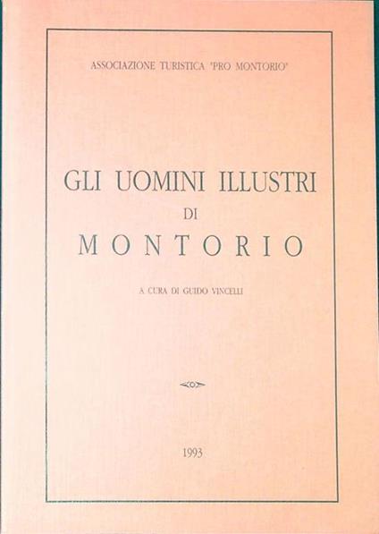 Gli uomini illustri di Montorio - copertina