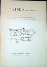 Matera : uno studio : notizia al 4. Congresso nazionale di urbanistica (ottobre 1952)