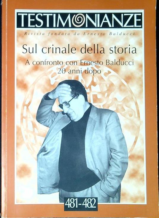 Sul crinale della storia - Ernesto Balducci - copertina