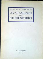 Avviamento agli studi storici