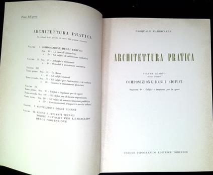 Architettura pratica vol. 4.1: Composizione degli edifici. Sezione 9, Edifici e impianti per lo sport - Pasquale Carbonara - copertina