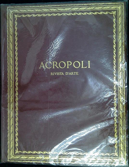 Acropoli : rivista d'arte. Anno II ( 1961-1962) - Umberto Pini - copertina