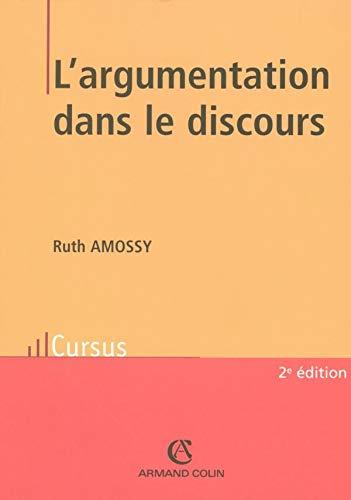 L' argumentation dans le discours - Ruth Amossy - copertina