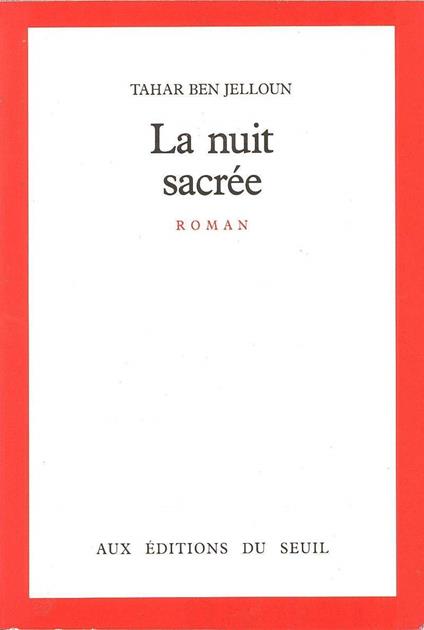 La Nuit sacrÃ©e - Tahar Ben Jelloun - copertina