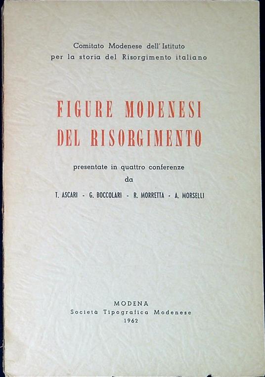 Figure modenesi del Risorgimento - Tiziano Ascari - copertina