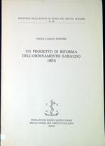 Un progetto di riforma dell'ordinamento sabaudo : (1831)