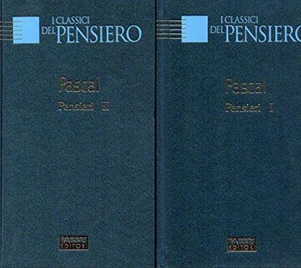 pensieri - Blaise Pascal - copertina