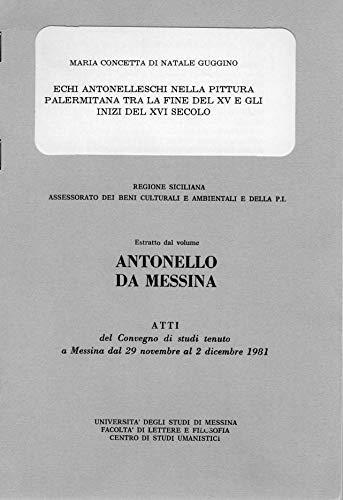 Echi Antonelleschi nella pittura Palermitana tra la fine del XV e gli inizi del XVI secolo - copertina