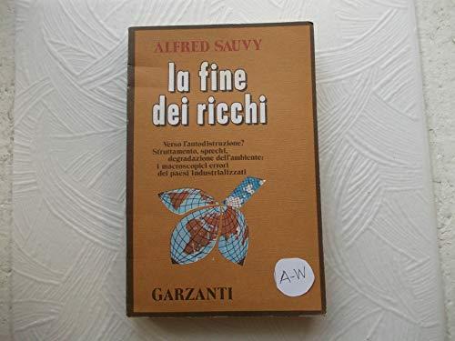 La fine dei ricchi - Alfred Sauvy - copertina