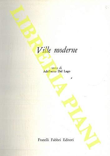 Ville moderne - Adalberto Dal Lago - copertina