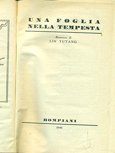 Una foglia nella tempesta - Lin Yutang - copertina