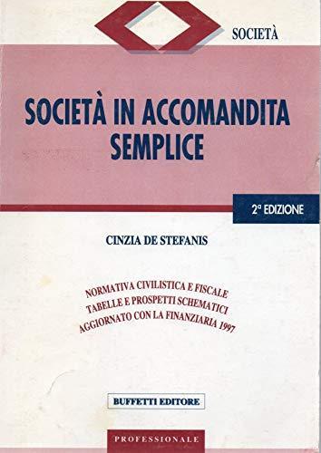 Società in accomandita semplice 2° edizione - Cinzia De Stefanis - copertina