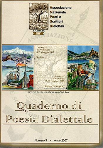 Quaderno di Poesia Dialettale n. 3 - Anno 2007 - copertina