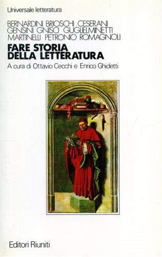 Fare Storia Della Letteratura - copertina