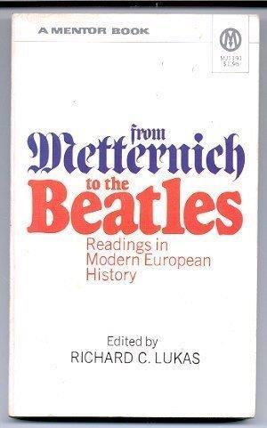 From Metternich to the Beatles - copertina