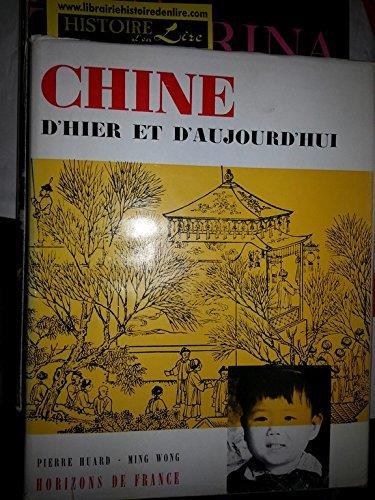 Chine d'hier et d'aujourd'hui - copertina