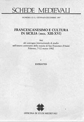 Francescanesimo e Cultura in Sicilia - copertina