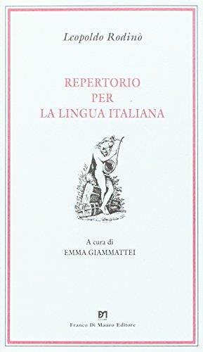 Repertorio per la lingua italiana - copertina