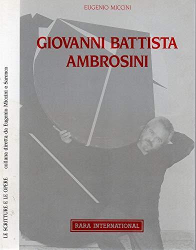 Giovanni Battista Ambrosini - le scritture e le opere - Eugenio Miccini - copertina