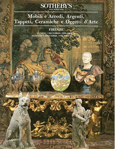 Mobili e arredi,Argenti,Tappeti,Ceramiche e Oggetti d'Arte - copertina