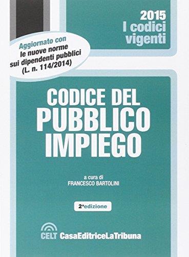 Codice del pubblico impiego - copertina