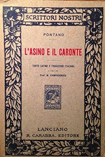 L' asino e il caronte -testo latino e traduzione italiana - Giovanni Pontano - copertina