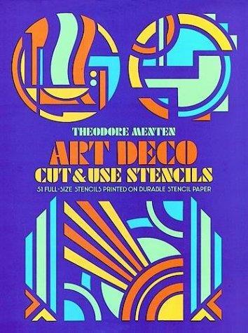 Art Deco Cut and Use Stencils - Theodore Menten - copertina