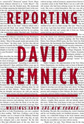 Reporting: Essays - David Remnick - copertina