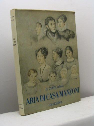 Aria di casa Manzoni - Giovanni Titta Rosa - copertina