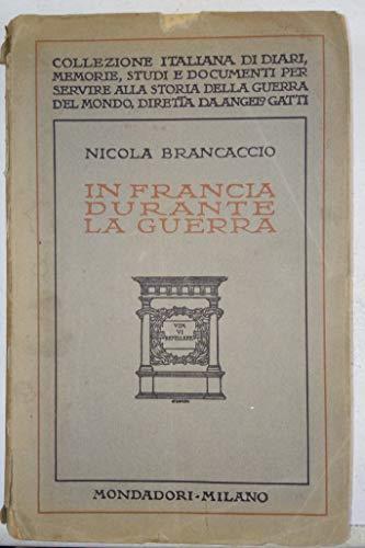 In Francia durante la guerra - Nicola Brancaccio - copertina