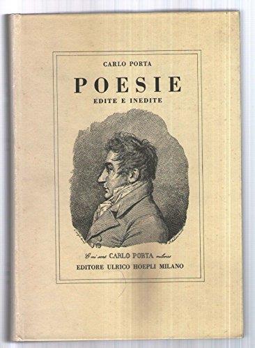 Poesie edite e inedite - Carlo Porta - copertina