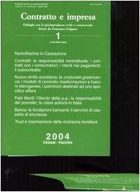 Contratto e impresa. Dialoghi con la giurisprudenza civile e commerciale (2004)-Indici «Contratto e impresa» 1985-2003 e «Contratto e impresa/Europa» 1996-2003 - copertina