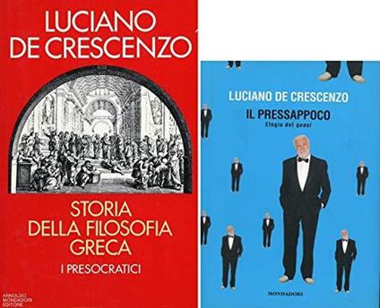 Storia della filosofia greca I presocratici - Prima Edizione - Luciano De Crescenzo - copertina