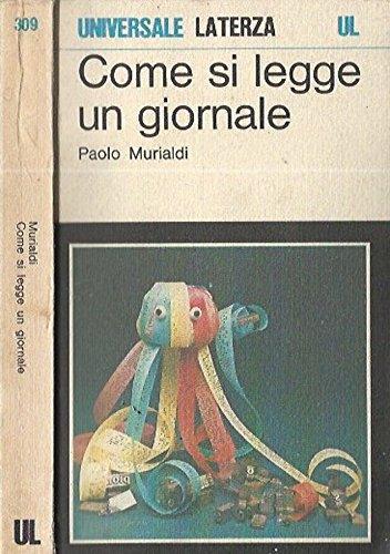 Come si legge un giornale - Paolo Murialdi - copertina