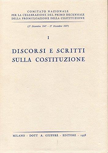 discorsi e scritti sulla costituzione - - copertina