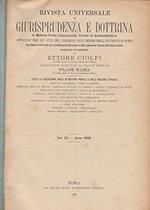 Rivista universale di giurisprudenza e dottrina In materia civile, commerciale, penale ed amministrativa.Vol.XII-Anno 1898