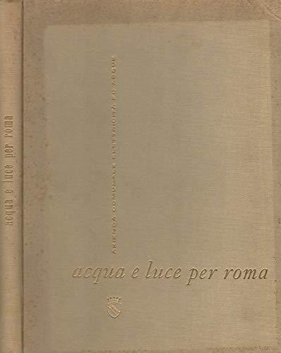 Acqua e luce per Roma - copertina