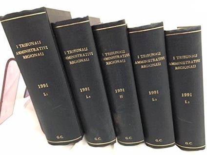 I Tribunali Amministrativi Regionali anno 2004 ( Tomo I° vol. 1,2,3,4 -- tomo II° vol 1 ) - copertina