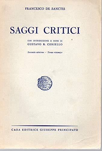 Saggi critici - Francesco De Sanctis - copertina