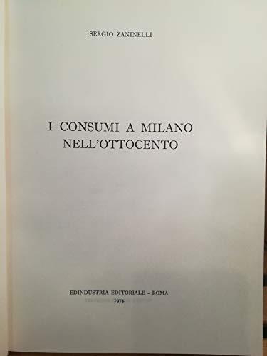 I Consumi A Milano Nell'ottocento - copertina