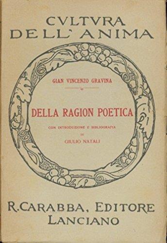 Della ragion poetica - Gianvincenzo Gravina - copertina