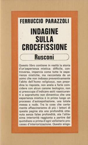 Indagine sulla crocefissione - Ferruccio Parazzoli - copertina