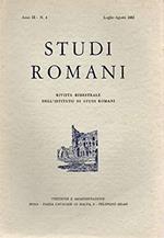 Studi Romani - Rivista bimestrale Anno IX n. 4 lug/ago 1961