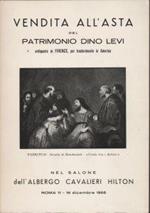 Venditsa all'asta del Patrimonio Dino Levi