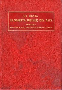 La beata Elisabetta Bichier Des Ages fondatrice delle figlie della Croce dette Suore di S. Andrea 1773-1838 - P. Rigaud - copertina